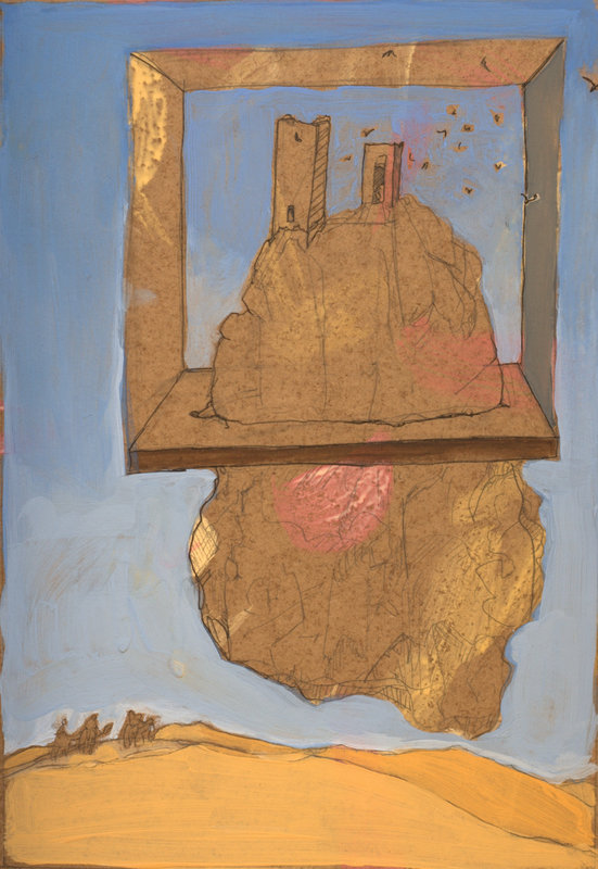 Péninsule II - tempera - 21x30